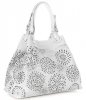 Bőr táska shopper bag Vittoria Gotti fehér V8913